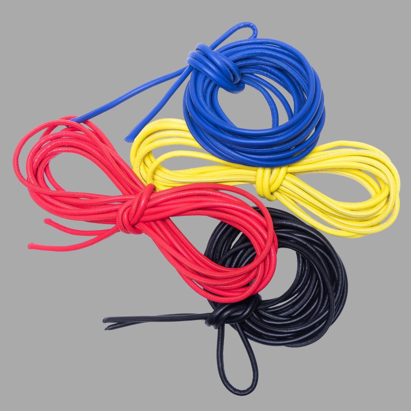 Frânghie Shibari din piele pentru bondage - negru - 7