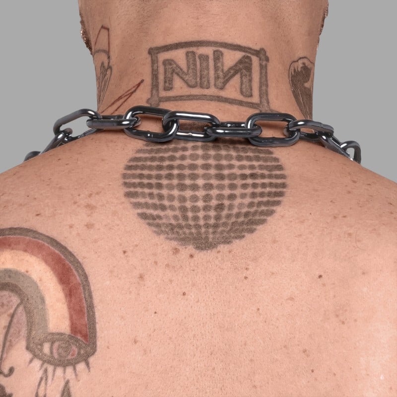 BDSM Chain Collar - Ruthenium