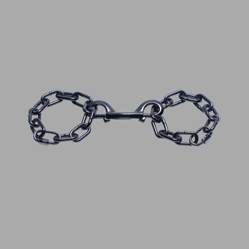 Chain Cuffs - Ruthenium