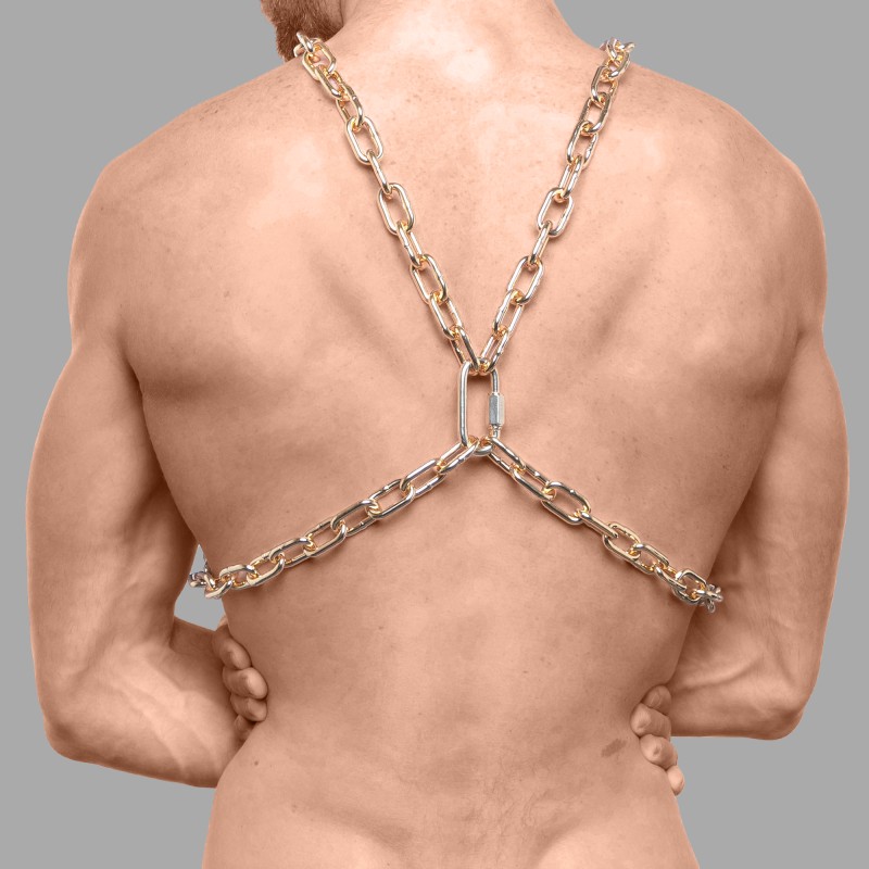 Steel Chain Harness - Gold