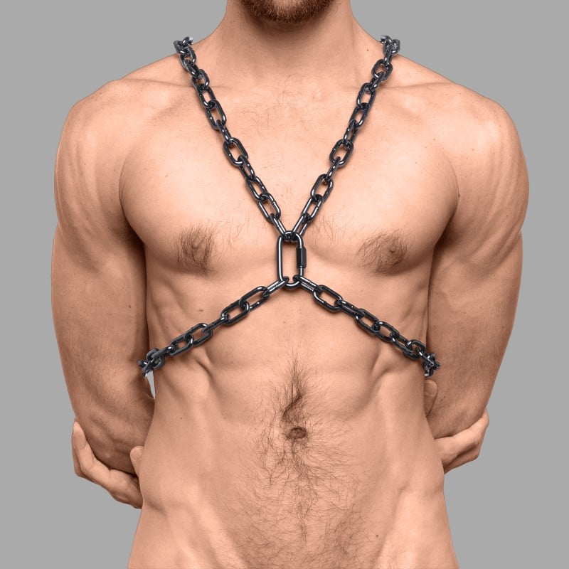 Steel Chain Harness - Ruthenium