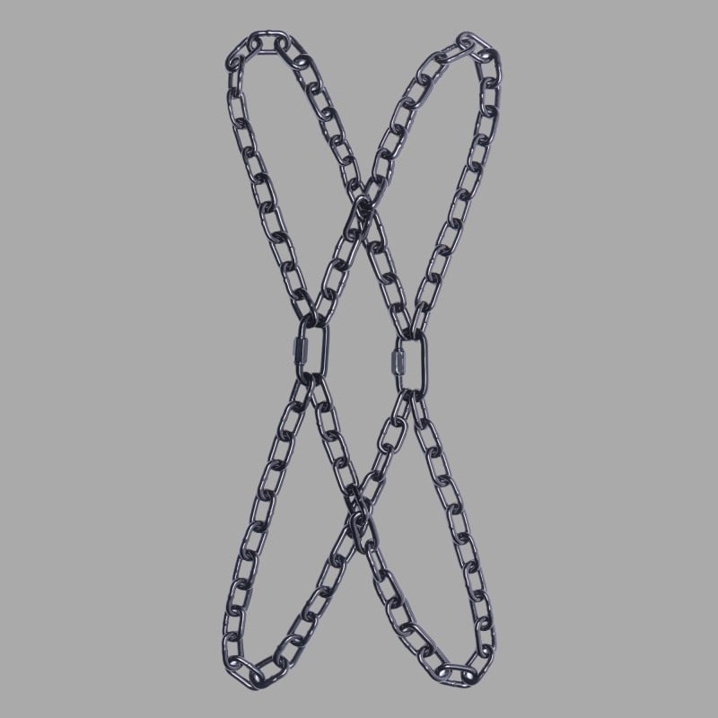 Steel Chain Harness - Ruthenium