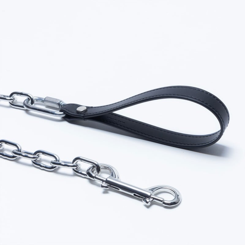 BDSM Chain Leash Palladium - A commitment to pure elegance and dominance