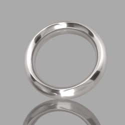 Anillo de metal para el pene - Alphamale - plata