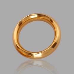 Anillo de metal para el pene - Alphamale - oro