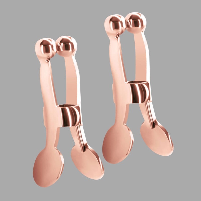 BDSM Clamps by Dr. Sado - rose gold colored