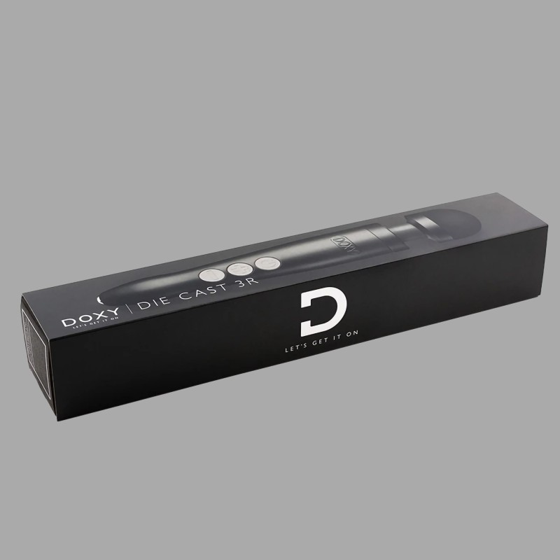 Doxy Die Cast 3R Wand Massager - ładowalny - czarny matowy