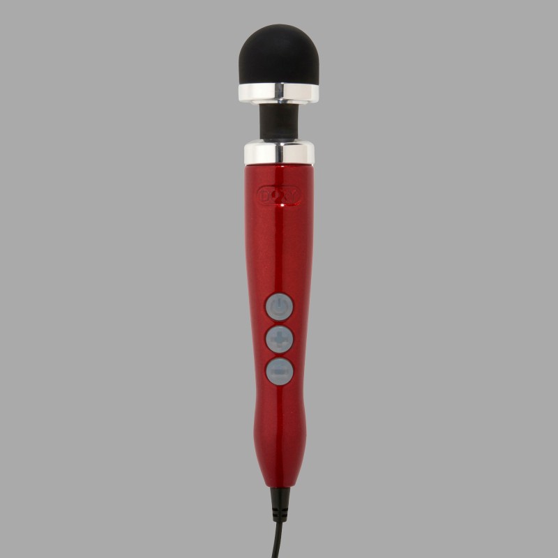 Doxy Die Cast Wand Massager med 3 vægge - Candy Red