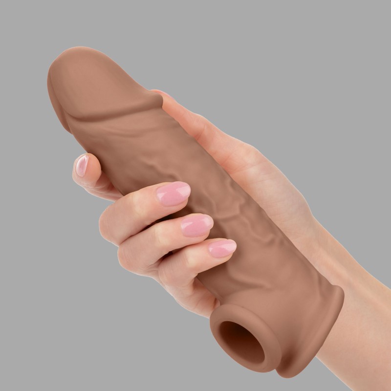 Performance Maxx™ - Realistic Penis Extension 18.5 cm (7.28 inches) - brown