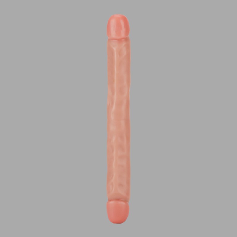 Realističen dvojni dildo, dolg 32 cm - Dvojni Dong 12 palcev