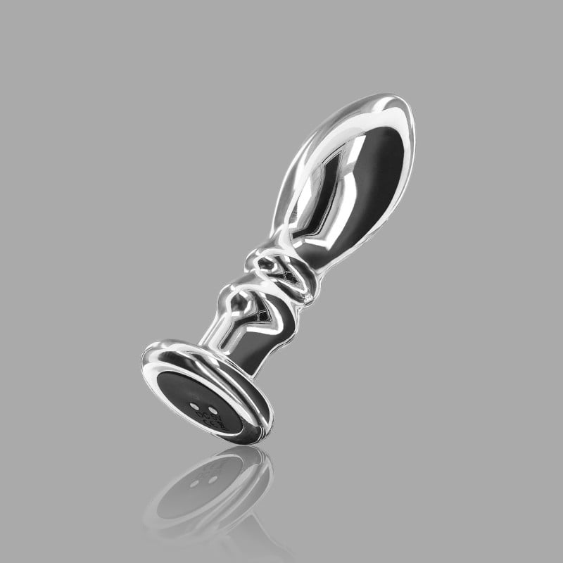 Stainless Steel Butt Plug - Small Anal Vibrator "The Slider" by AlphaMale