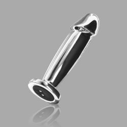 Stainless Steel Butt Plug - The Intruder Anal Vibrator by AlphaMale