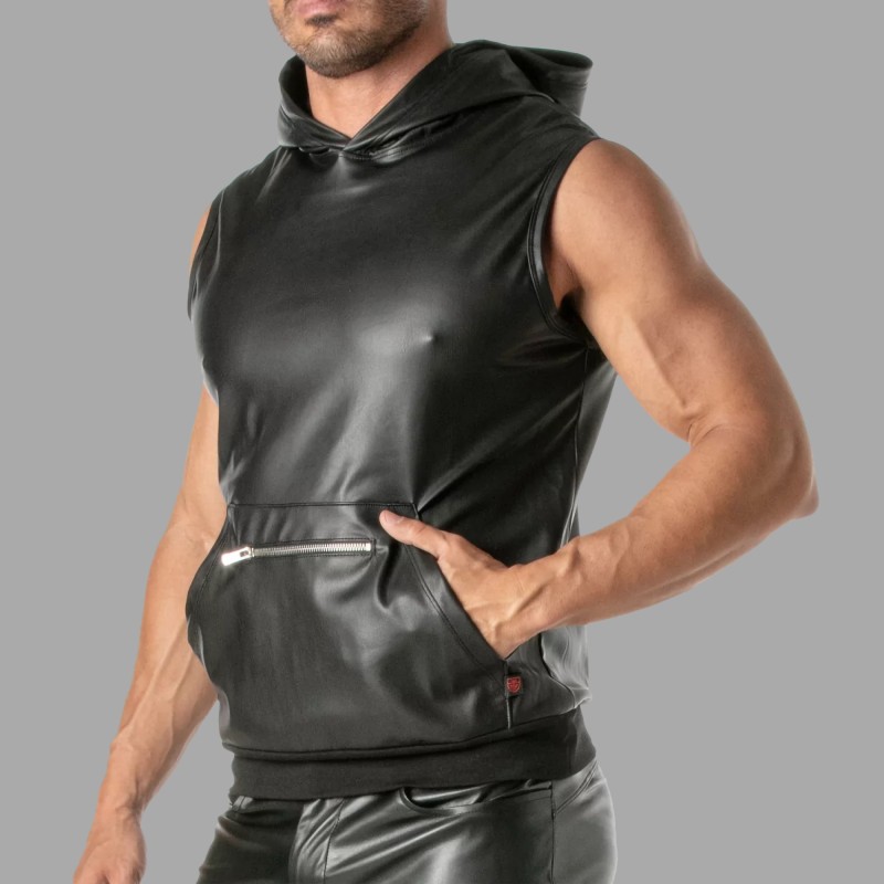 Nahkaisen hupparin TOF Paris x MEO:ltä - 3