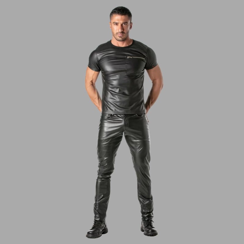 Slim Fit Leather Pants by TOF Paris x MEO