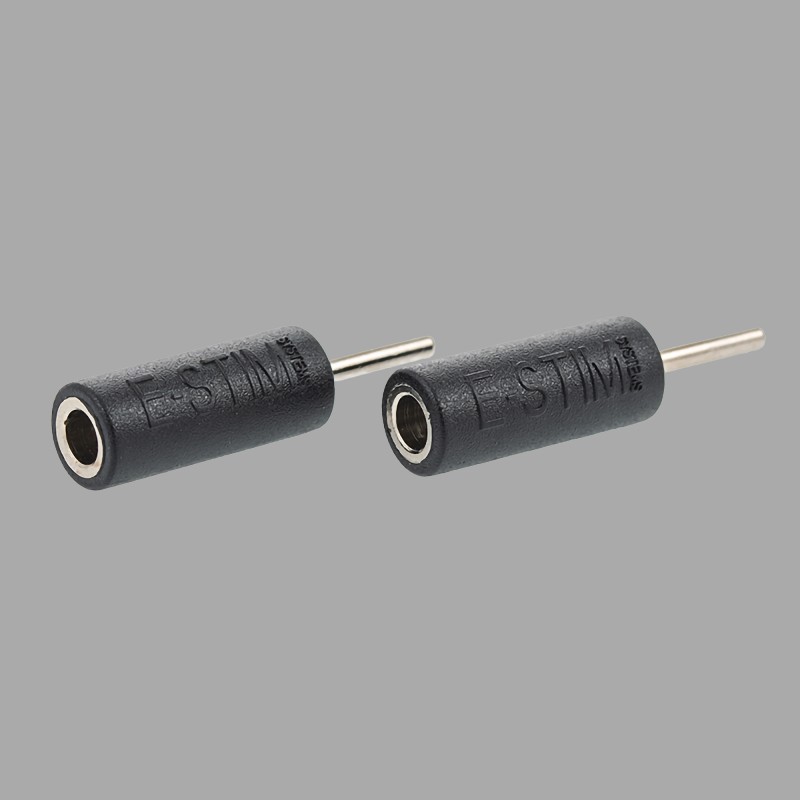 Conjunto com dois adaptadores de 4 mm a 2 mm da E-Stim Systems