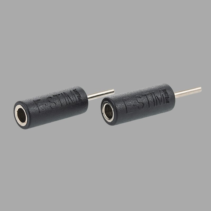 Set with two 4 mm to 2 mm adapters from E-Stim Systems