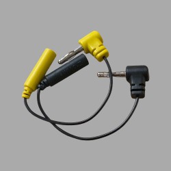 Set with two 4mm Low-Profile-Adaptors from E-Stim Systems