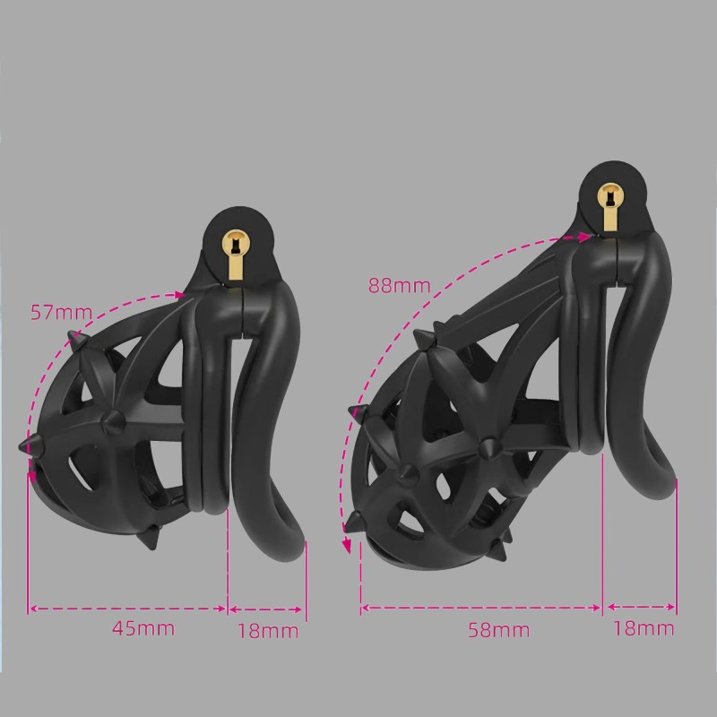 Kyskhetsbur för män - NoPacha® - Black Diamond - 6