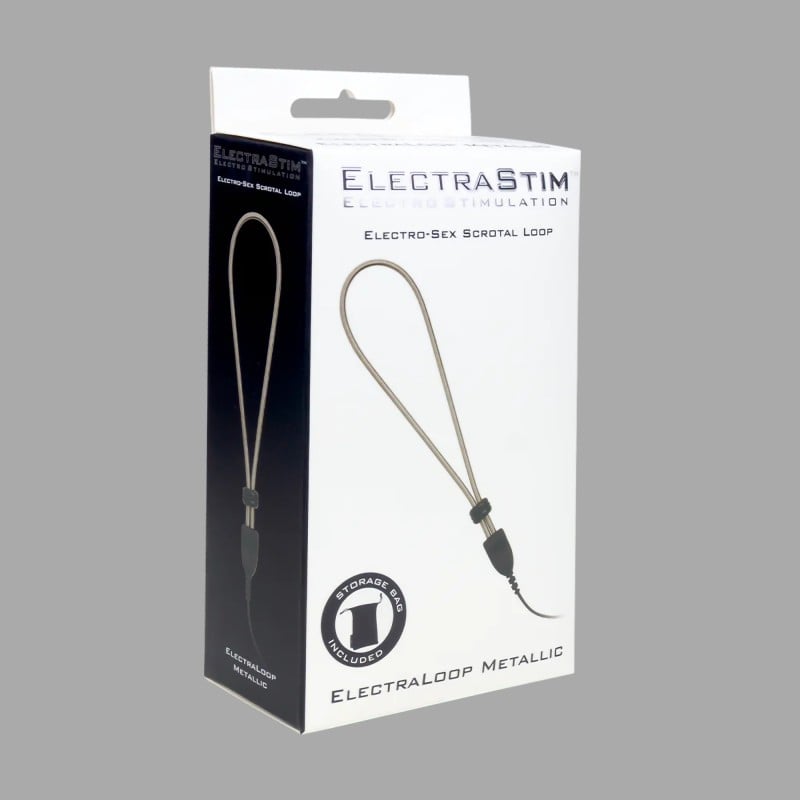 ElectraLoop™ d'ElectraStim - boucle de testicules réglable en métal pour l'électrostimulation