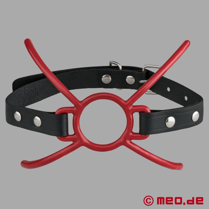 Spider Gag con rivestimento in vinile - Bavaglio BDSM MEO