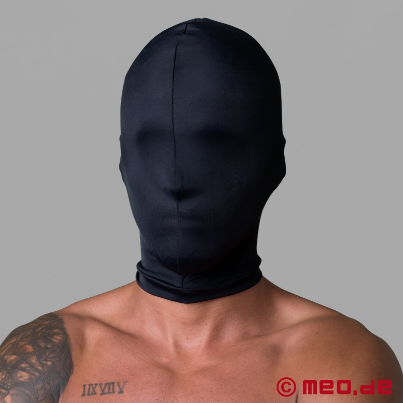 Sort fetish-maske - Spandex-maske - Sanseberøvelse - 2