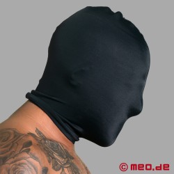 Musta fetissi naamio - Kaksikerroksinen spandex naamio - Sensory Deprivation - Aistivaje