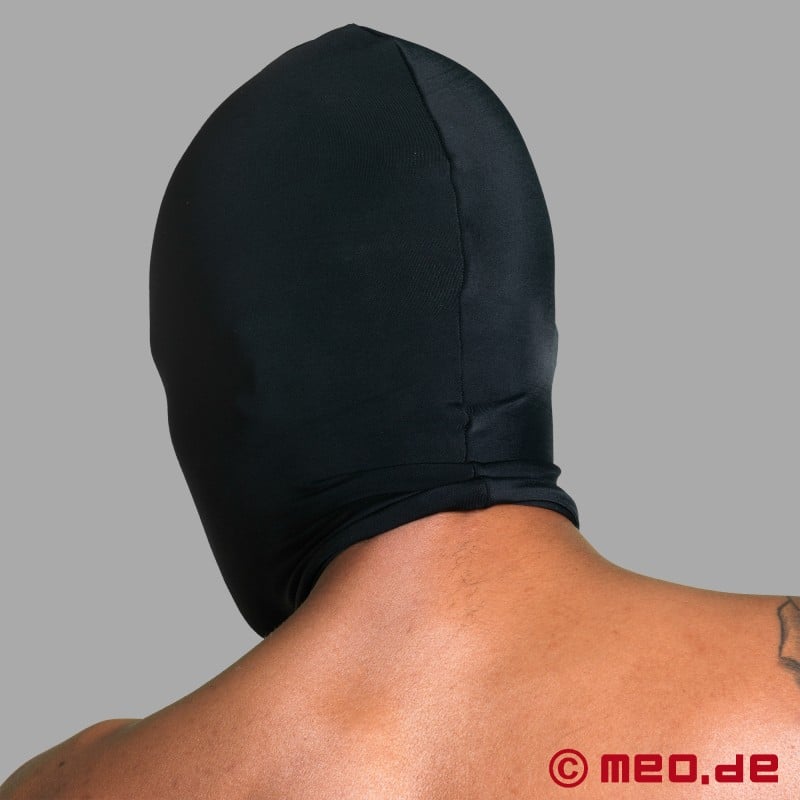 Máscara de fetiche preta - Máscara em spandex de dupla camada - Sensory Deprivation