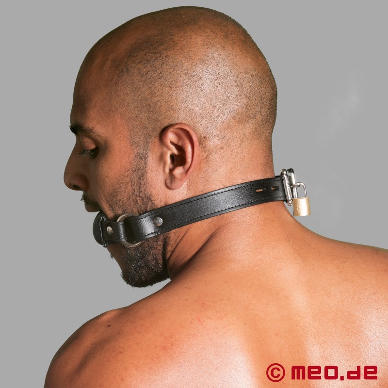 Lockable Leather Gag - Enjoy the Silence! - 4