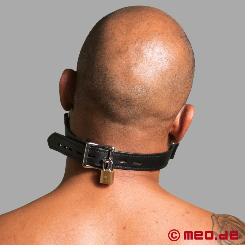 Lockable Leather Gag - Enjoy the Silence! - 5