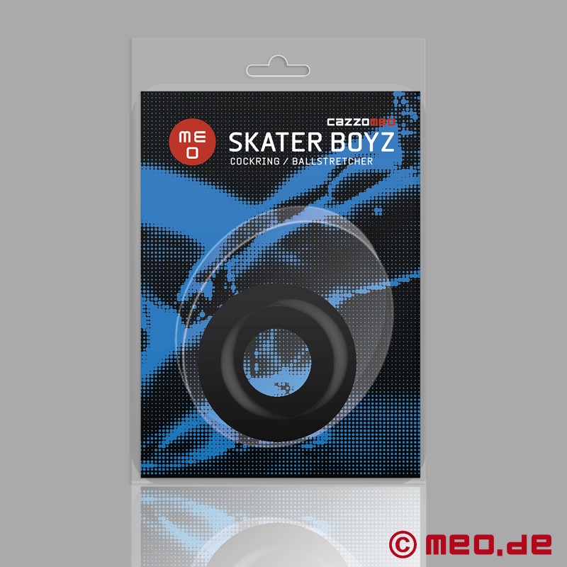 SkaterBoyz™ by CAZZOMEO® - силиконовый стретчер для яичек и кольцо для члена - 8