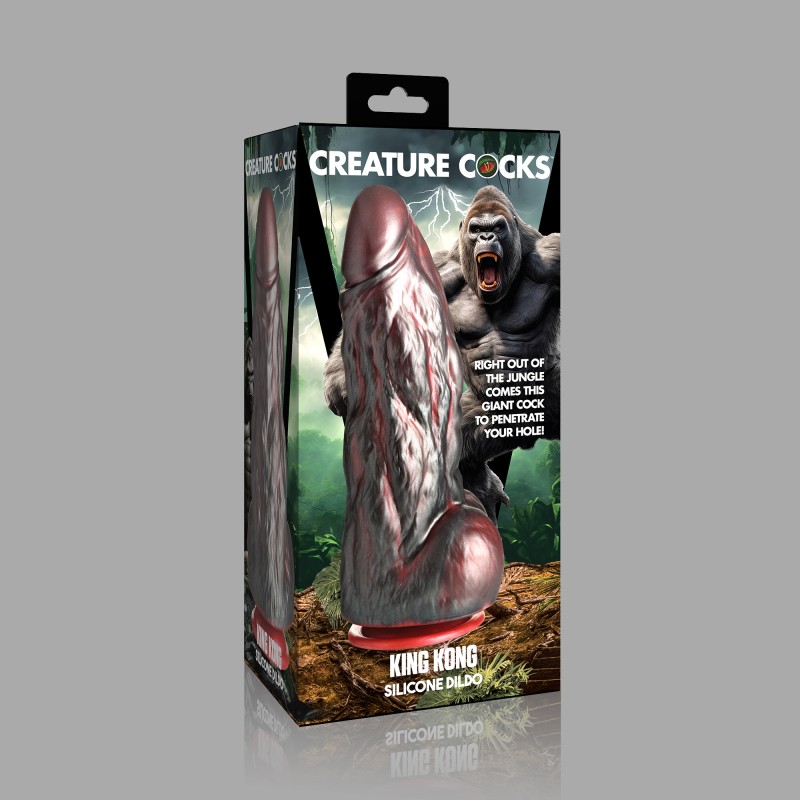 King Kong Dildo - XL silikondildo med sugekopp - 9