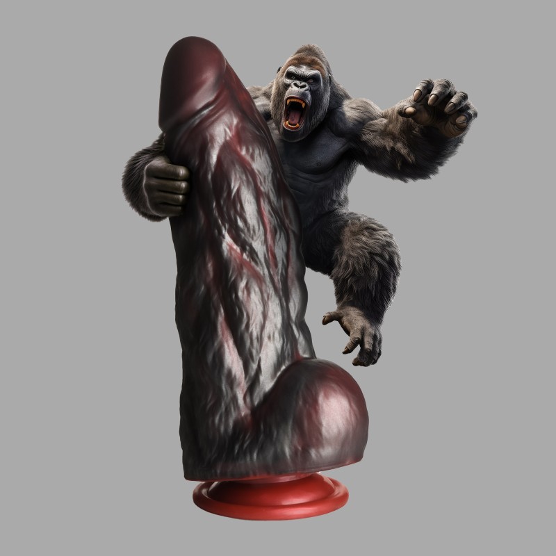 King Kong Dildo - XL silikondildo med sugekopp - 10