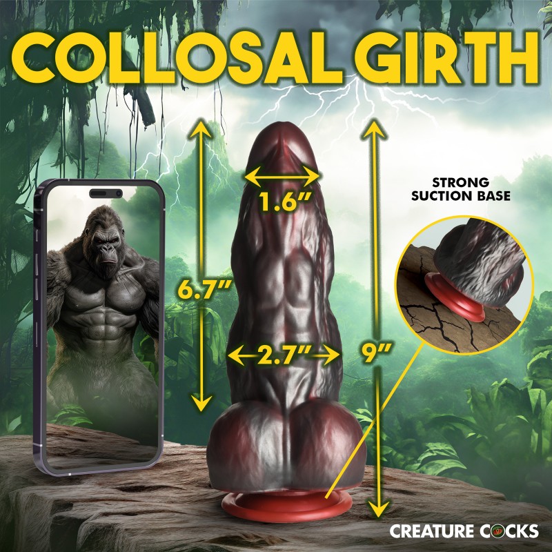 Dildo King Kong - Gode XXL en silicone avec ventouse