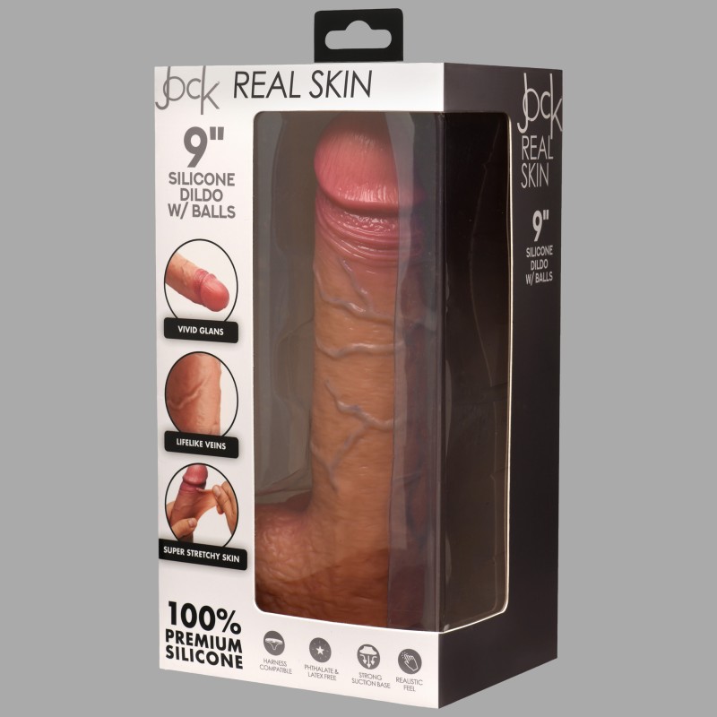 Dildo realista - Dildo Real Skin de 9 polegadas da JOCK