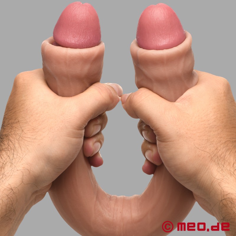 JOCK Real Skin 15,75" dvojité dildo