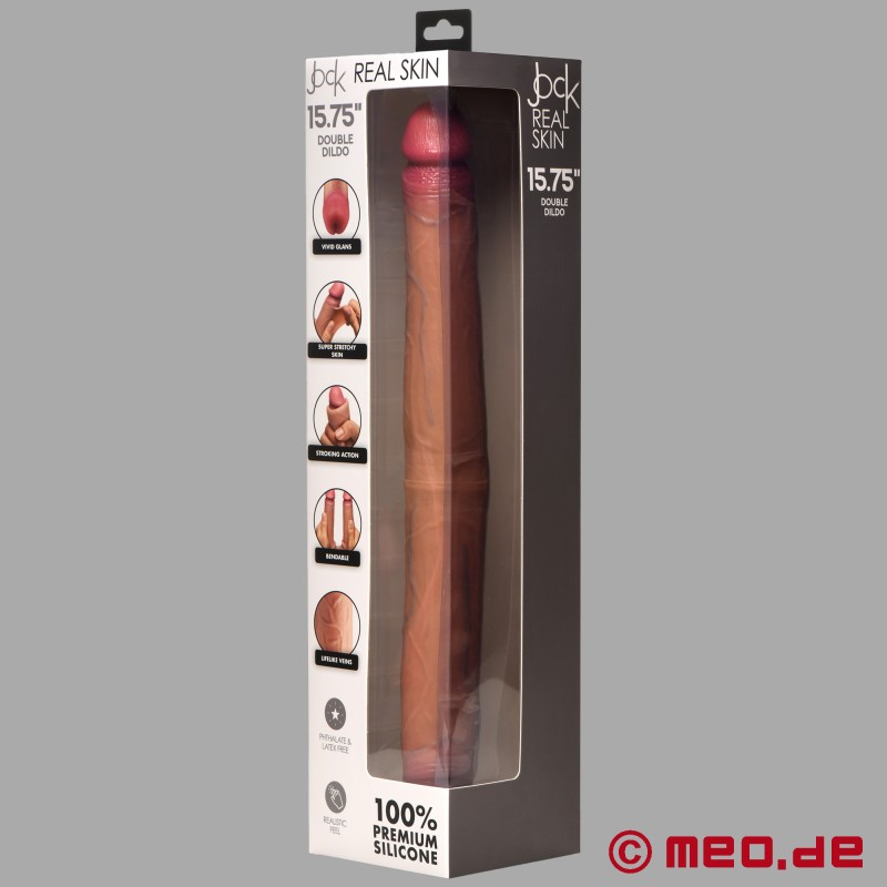 JOCK Real Skin 15,75" dvojité dildo