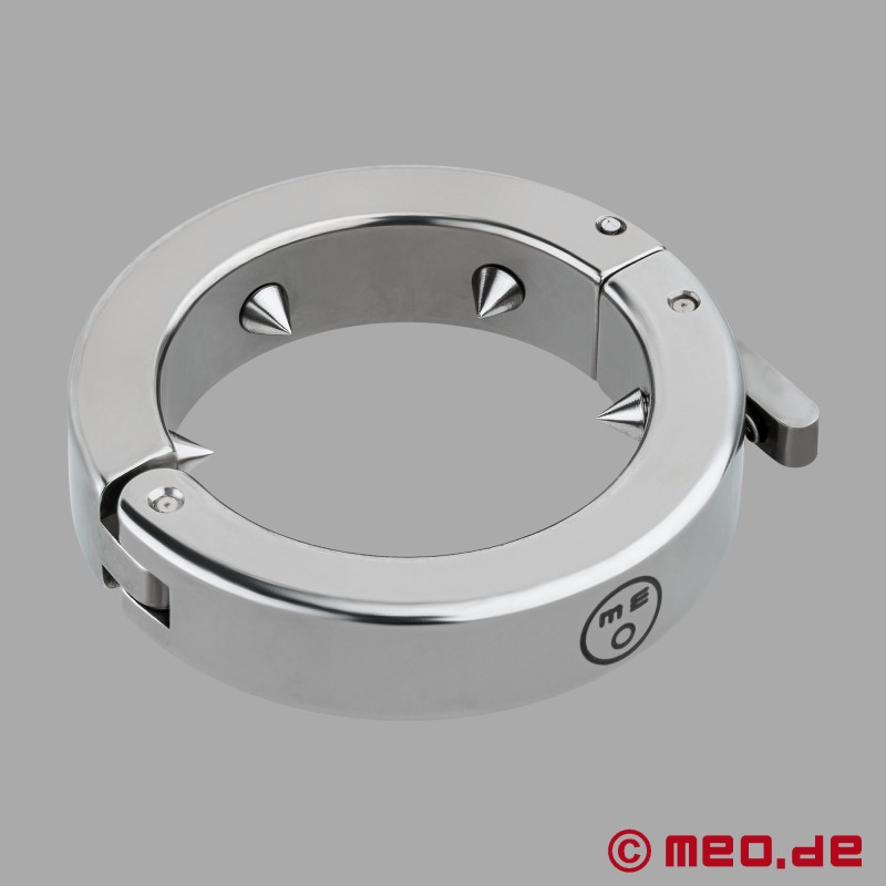 MEO® Spiky Glans Ring - Roestvrijstalen eikelring met stekels voor CBT &amp; kuisheid - 4