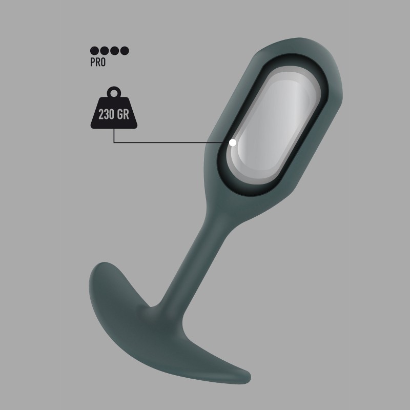 Buttocks™ - butt plug i silikon med inre vikt - 7