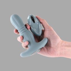 Renegade Gemini™ - Vibrador com movimento de impulso com controlo remoto - Thumbnail