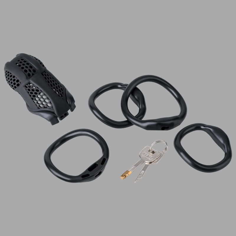 BlackGuard™ da NoPacha® - Gaiola de castidade para homem - 5