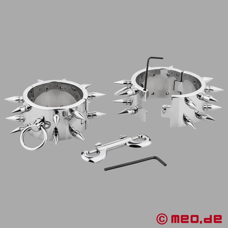 Menottes chevilles en acier ThornLord™ de Dr. Sado - 2