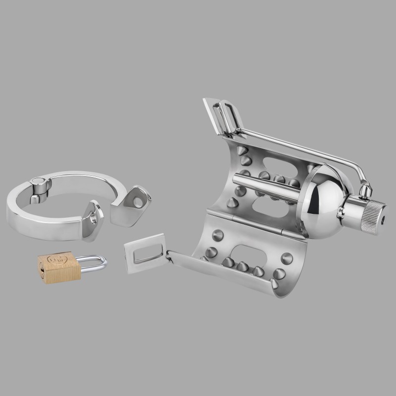 NoPacha® InfernoCage™ - Gabbia di castità con punte e penis plug - 1