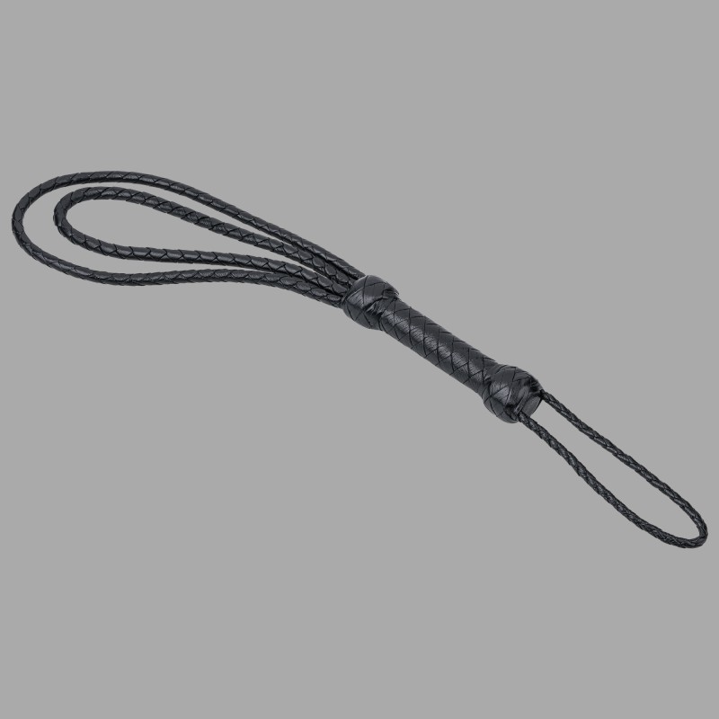 The Disciplinarian™ - Schlaufenpeitsche aus schwarzem Leder - 3