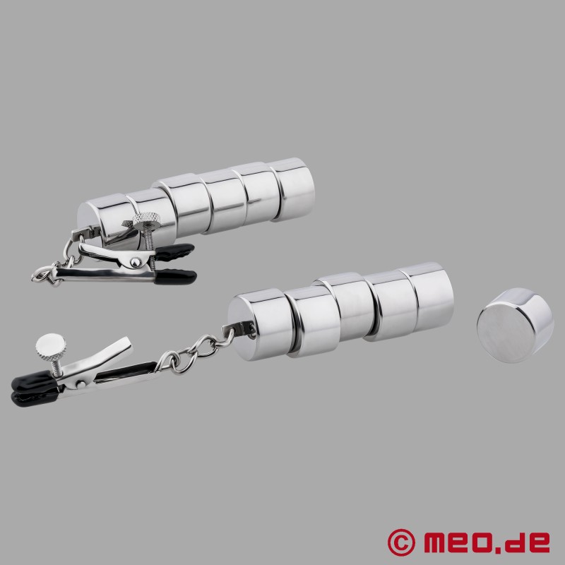 PowerPull - Brystvorteklemmer med magnetiske vekter - 3