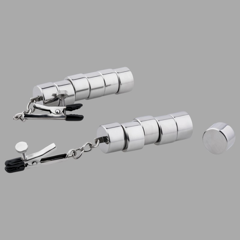 PowerPull – Magnetic Nipple Clamps with Stackable Weights - 3