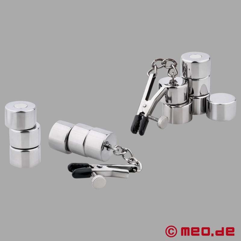 PowerPull - Nippelklemmen mit magnetischen Gewichten - 2