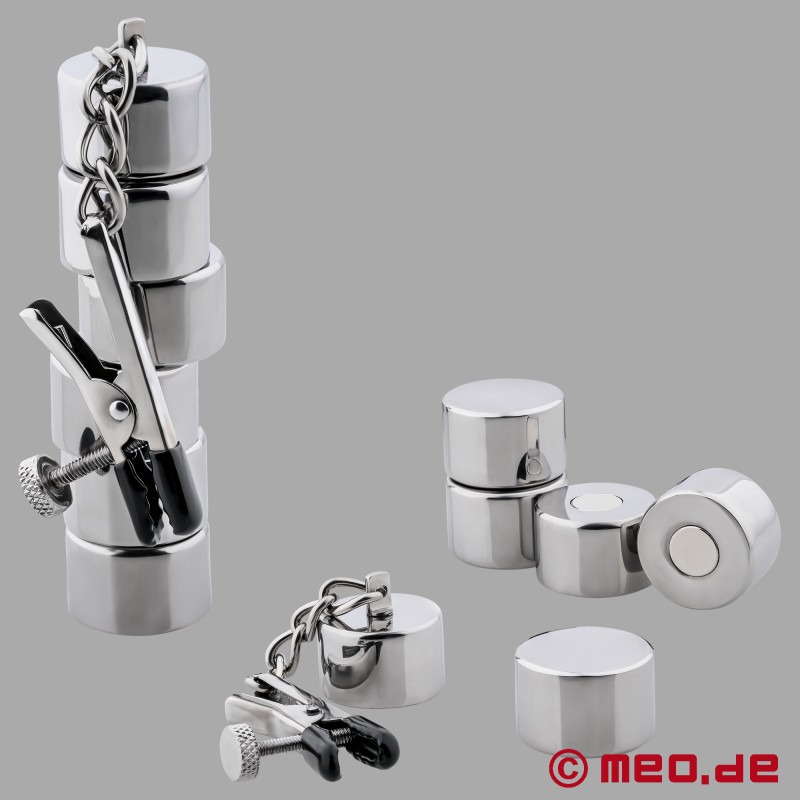 PowerPull - Pinze per capezzoli con pesi magnetici - 4