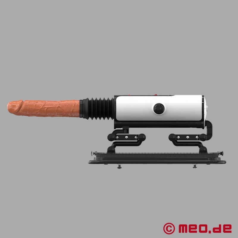 White Devil - Mașină de sex discretă cu dildo - Compatibilă cu Vac-U-Lock