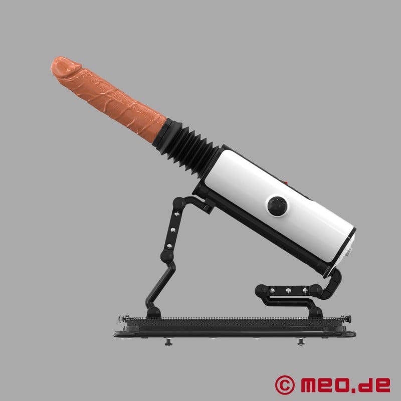 White Devil - Mașină de sex discretă cu dildo - Compatibilă cu Vac-U-Lock