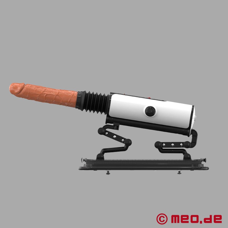 White Devil - Mașină de sex discretă cu dildo - Compatibilă cu Vac-U-Lock